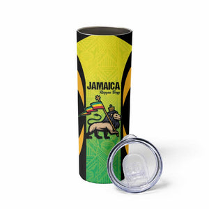 Custom Jamaica Football Skinny Tumbler Go Champions