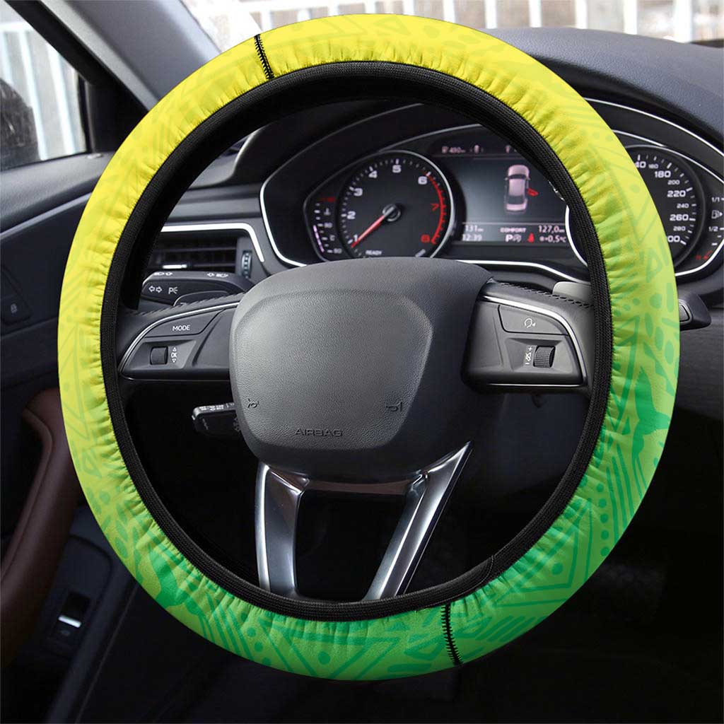 Jamaica Football Steering Wheel Cover Go Champions