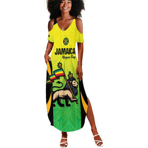 Custom Jamaica Football Summer Maxi Dress Go Champions