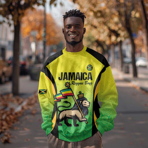 Custom Jamaica Football Sweatshirt Go Champions