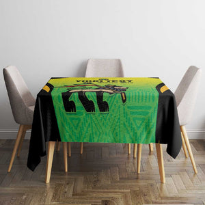 Custom Jamaica Football Tablecloth Go Champions