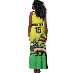 Custom Jamaica Football Tank Maxi Dress Go Champions