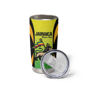 Custom Jamaica Football Tumbler Cup Go Champions