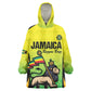 Custom Jamaica Football Wearable Blanket Hoodie Go Champions