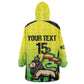 Custom Jamaica Football Wearable Blanket Hoodie Go Champions