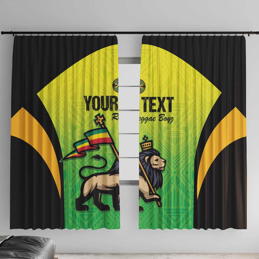 Custom Jamaica Football Window Curtain Go Champions