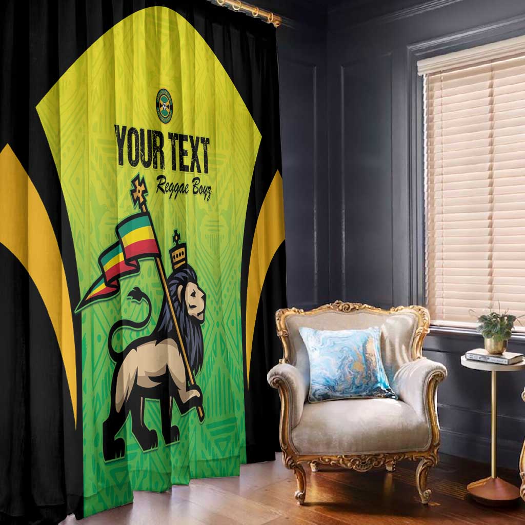 Custom Jamaica Football Window Curtain Go Champions