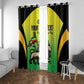 Custom Jamaica Football Window Curtain Go Champions