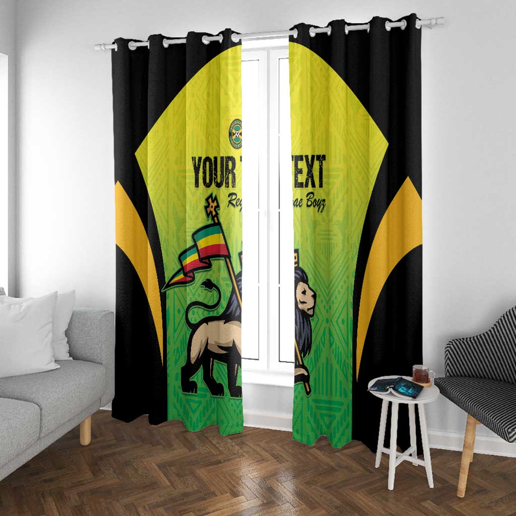 Custom Jamaica Football Window Curtain Go Champions