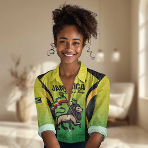 Custom Jamaica Football Women Casual Shirt Go Champions