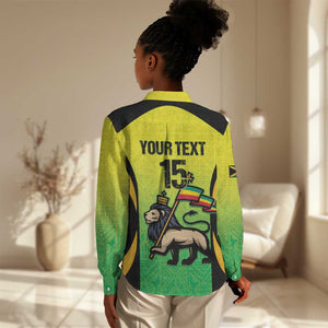 Custom Jamaica Football Women Casual Shirt Go Champions