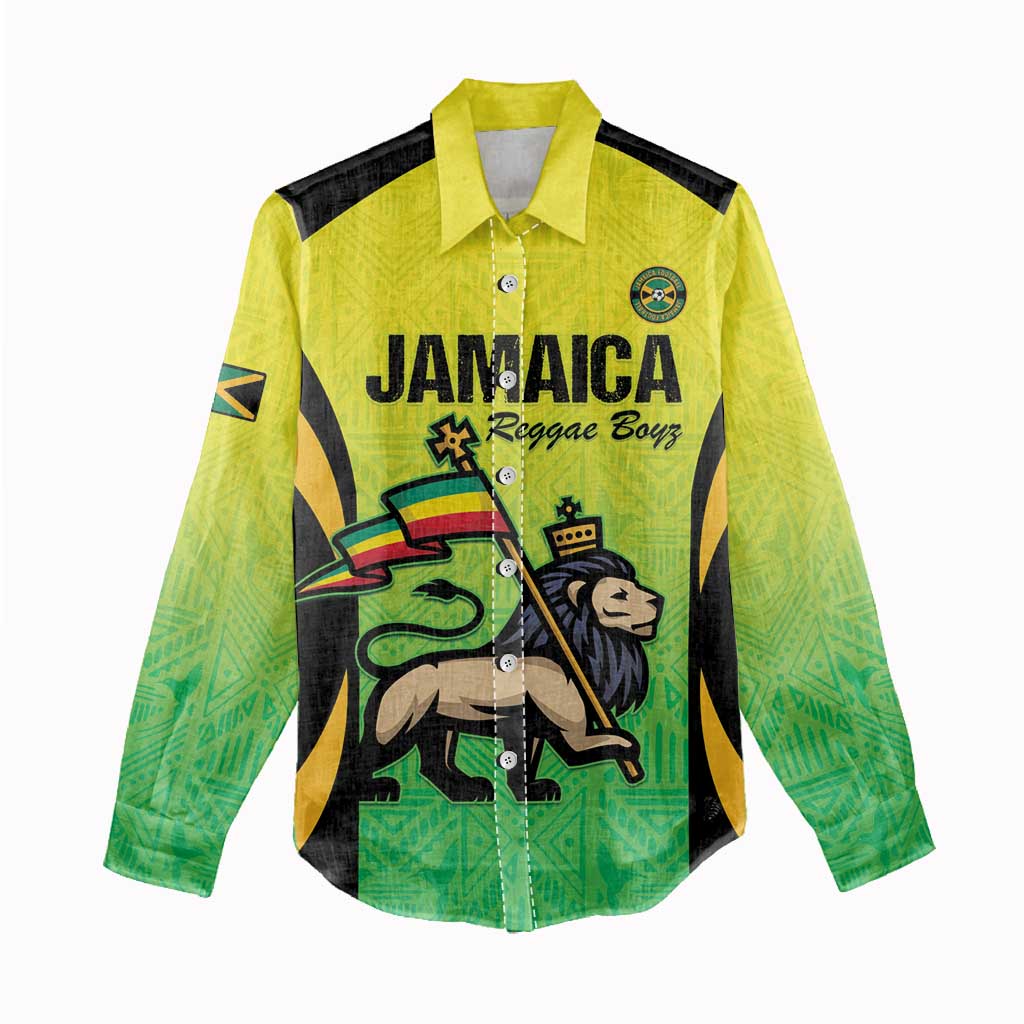 Custom Jamaica Football Women Casual Shirt Go Champions