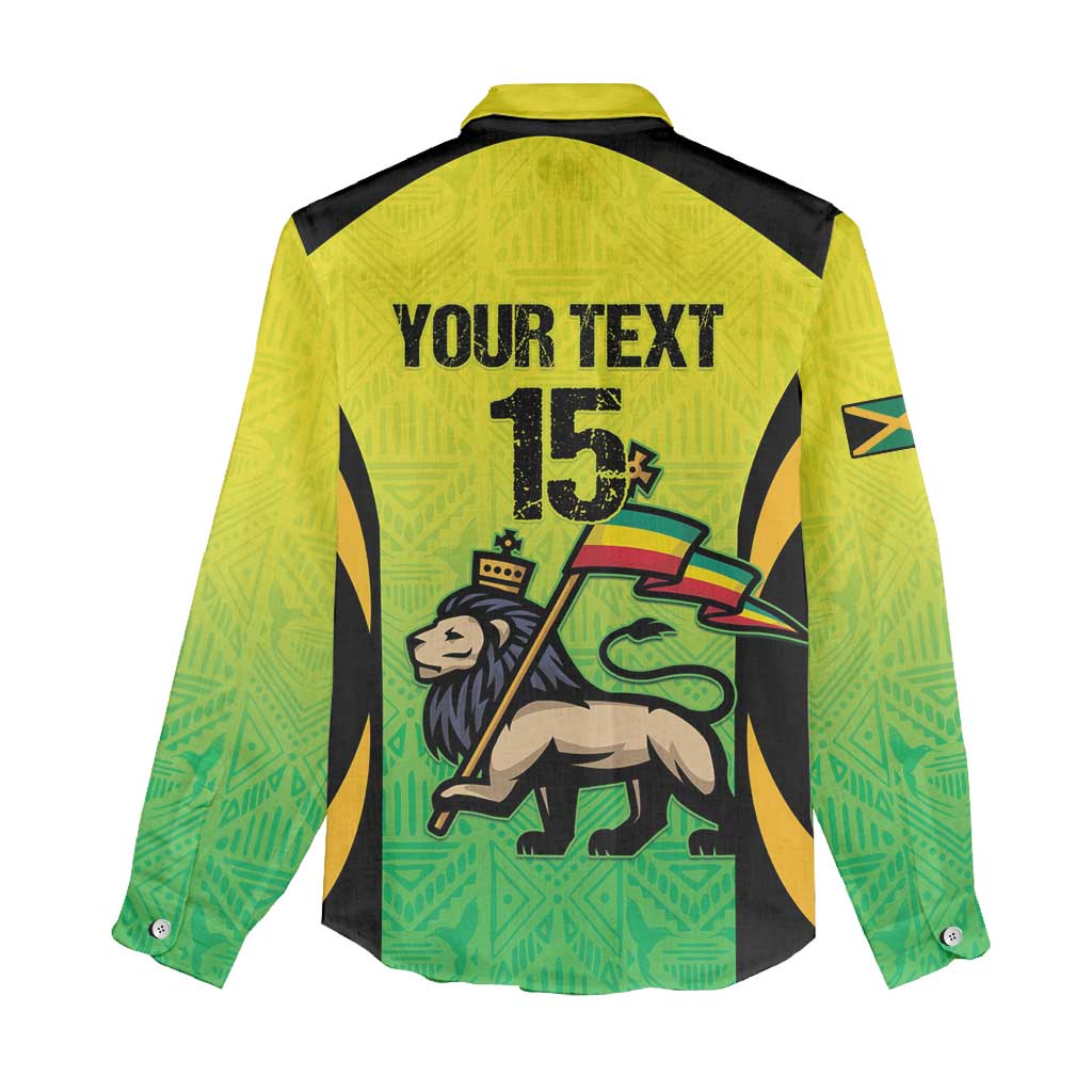 Custom Jamaica Football Women Casual Shirt Go Champions