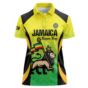 Custom Jamaica Football Women Polo Shirt Go Champions