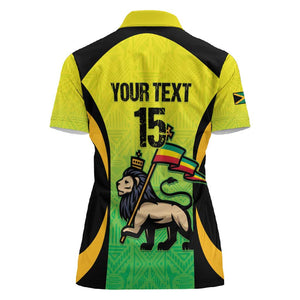 Custom Jamaica Football Women Polo Shirt Go Champions