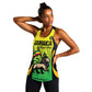 Custom Jamaica Football Women Racerback Tank Go Champions