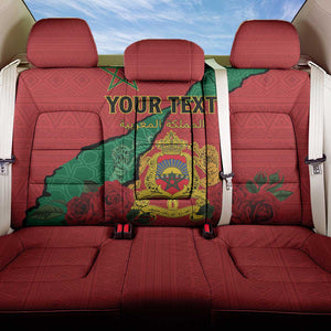 Personalised Morocco Back Car Seat Cover Coat Of Arms - Islamic Mix African Patterns