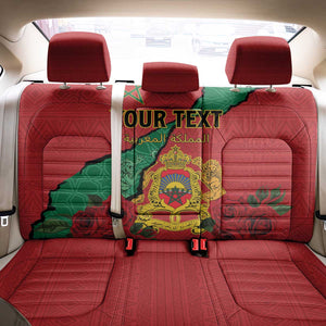 Personalised Morocco Back Car Seat Cover Coat Of Arms - Islamic Mix African Patterns
