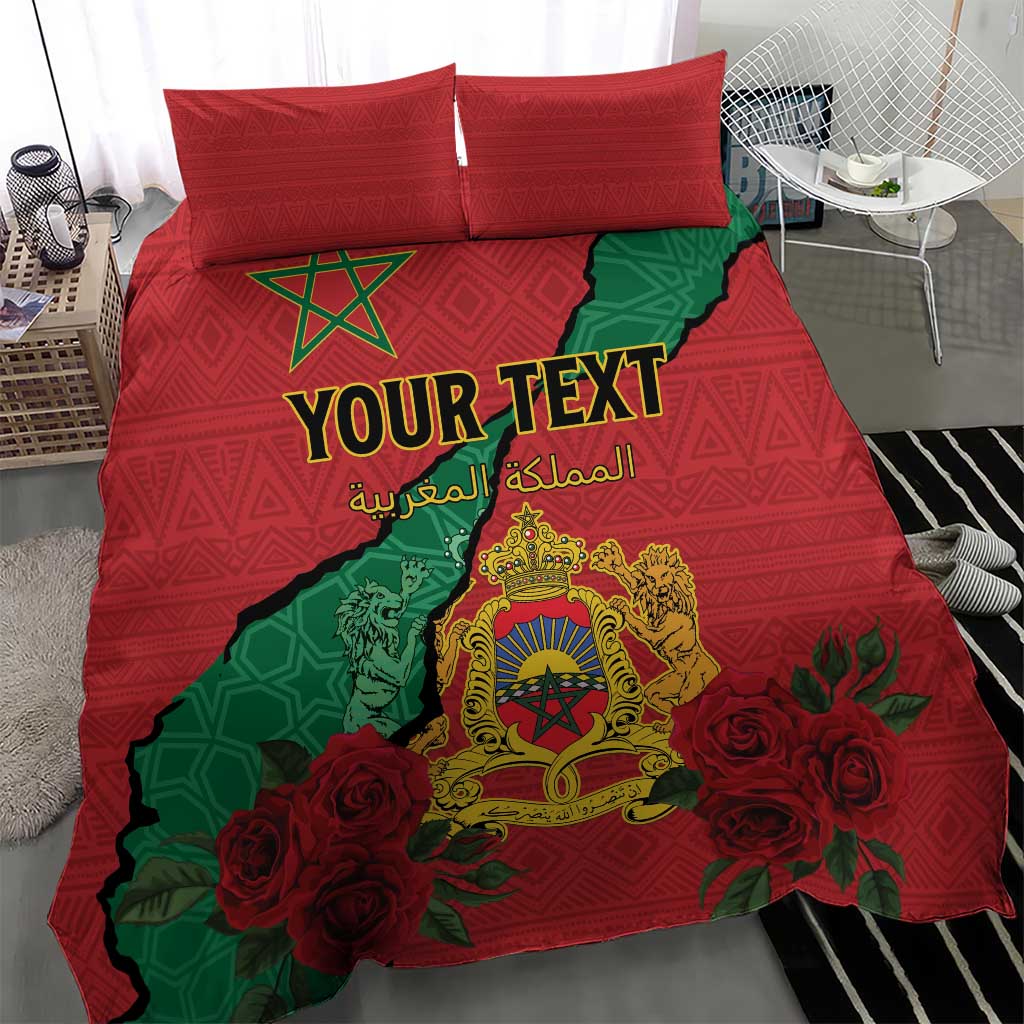 Personalised Morocco Bedding Set Coat Of Arms - Islamic Mix African Patterns