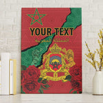 Personalised Morocco Canvas Wall Art Coat Of Arms - Islamic Mix African Patterns
