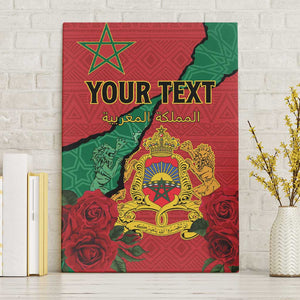 Personalised Morocco Canvas Wall Art Coat Of Arms - Islamic Mix African Patterns
