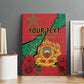 Personalised Morocco Canvas Wall Art Coat Of Arms - Islamic Mix African Patterns