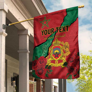 Personalised Morocco Garden Flag Coat Of Arms - Islamic Mix African Patterns