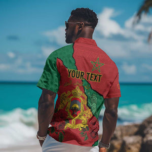 Personalised Morocco Hawaiian Shirt Coat Of Arms - Islamic Mix African Patterns