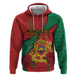 Personalised Morocco Hoodie Coat Of Arms - Islamic Mix African Patterns