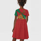 Personalised Morocco Kid Short Sleeve Dress Coat Of Arms - Islamic Mix African Patterns