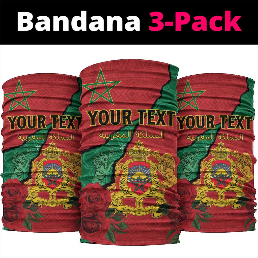 Morocco Neck Gaiter Coat Of Arms - Islamic Mix African Patterns - African Pride