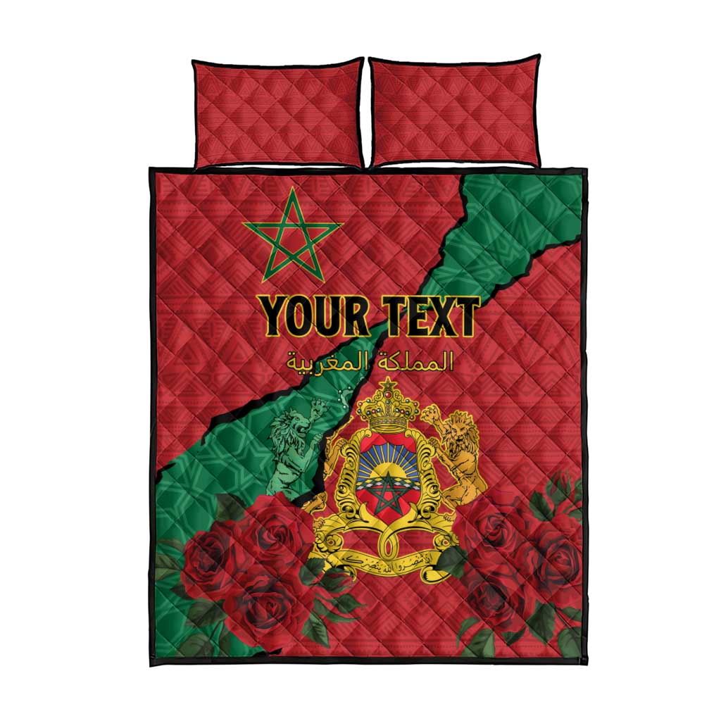 Personalised Morocco Quilt Bed Set Coat Of Arms - Islamic Mix African Patterns