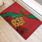 Personalised Morocco Rubber Doormat Coat Of Arms - Islamic Mix African Patterns