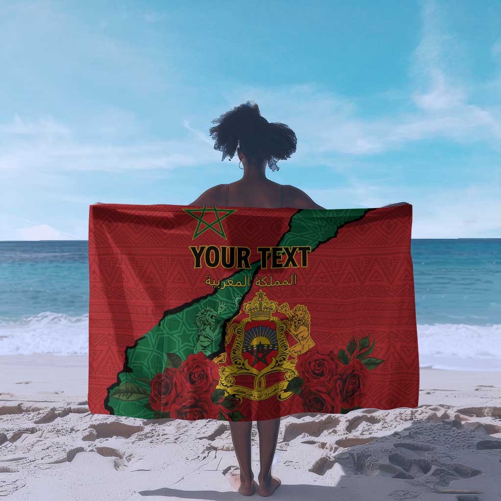 Personalised Morocco Sarong Coat Of Arms - Islamic Mix African Patterns