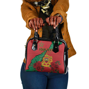 Personalised Morocco Shoulder Handbag Coat Of Arms - Islamic Mix African Patterns