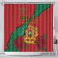 Personalised Morocco Shower Curtain Coat Of Arms - Islamic Mix African Patterns