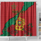 Personalised Morocco Shower Curtain Coat Of Arms - Islamic Mix African Patterns