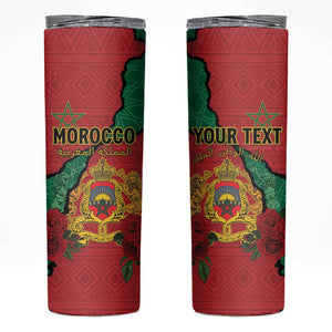 Personalised Morocco Skinny Tumbler Coat Of Arms - Islamic Mix African Patterns