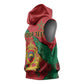 Personalised Morocco Sleeveless Hoodie Coat Of Arms - Islamic Mix African Patterns - African Pride