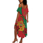 Personalised Morocco Summer Maxi Dress Coat Of Arms - Islamic Mix African Patterns