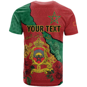 Personalised Morocco T shirt Coat Of Arms - Islamic Mix African Patterns