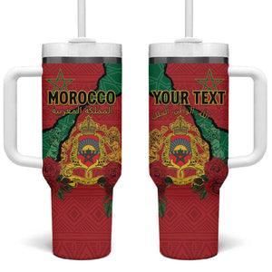 Personalised Morocco Tumbler With Handle Coat Of Arms - Islamic Mix African Patterns