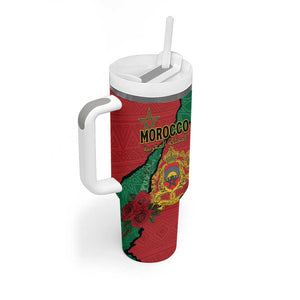 Personalised Morocco Tumbler With Handle Coat Of Arms - Islamic Mix African Patterns