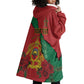 Personalised Morocco Wearable Blanket Hoodie Coat Of Arms - Islamic Mix African Patterns