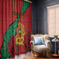Personalised Morocco Window Curtain Coat Of Arms - Islamic Mix African Patterns