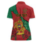 Personalised Morocco Women Polo Shirt Coat Of Arms - Islamic Mix African Patterns