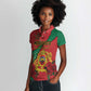 Personalised Morocco Women Polo Shirt Coat Of Arms - Islamic Mix African Patterns
