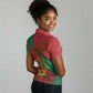 Personalised Morocco Women Polo Shirt Coat Of Arms - Islamic Mix African Patterns