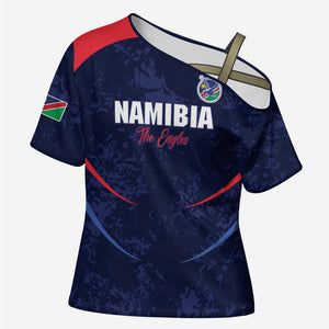 Namibia Cricket Custom Cross Shoulder Shirt Come On Eagles