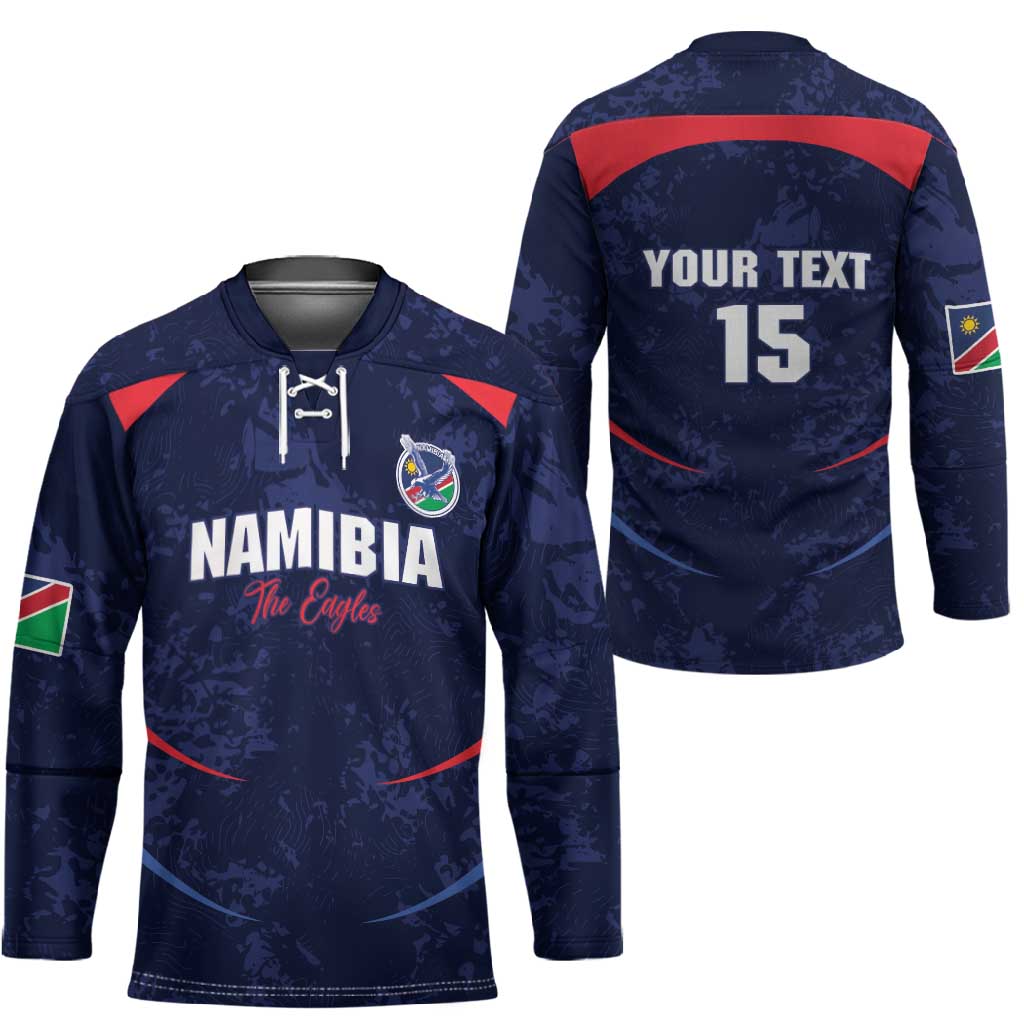 Namibia Cricket Custom Hockey Jersey Come On Eagles